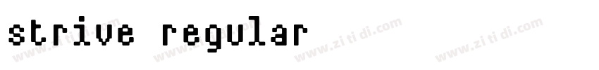 strive regular字体转换